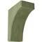 Ekena Millwork 5 1/4"W x 10"D x 12"H Clarksville Wood Vintage Decor Bracket, Restoration Green BKTWD05X10X12CVGR - alternate 1